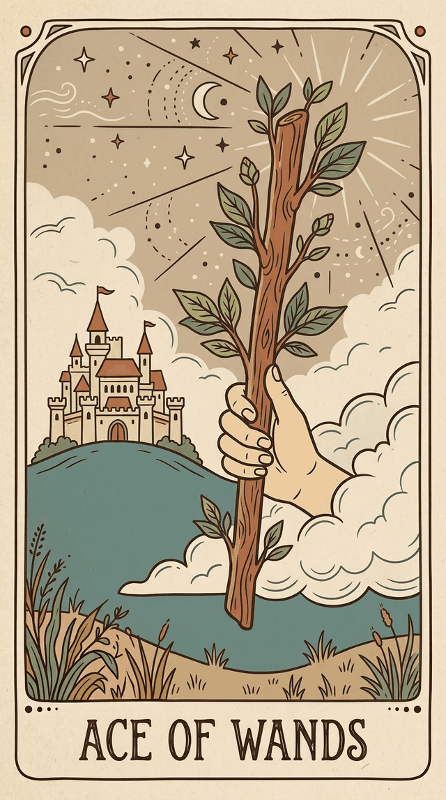 Ace of Wands tarot card