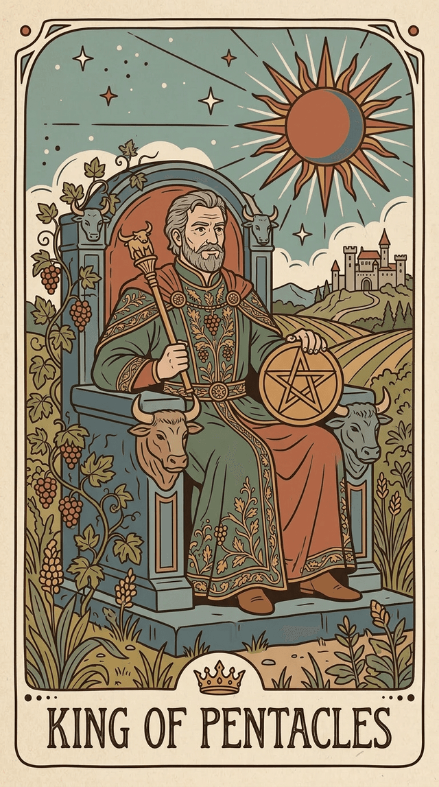 King of Pentacles tarot card