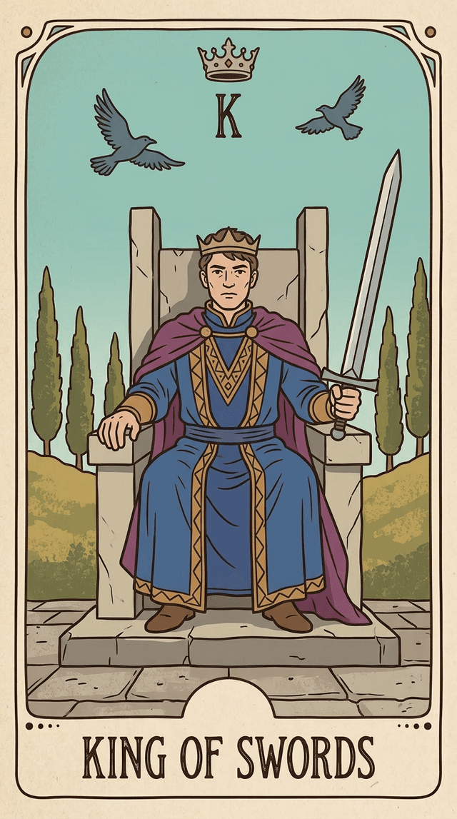 King of Swords tarot card