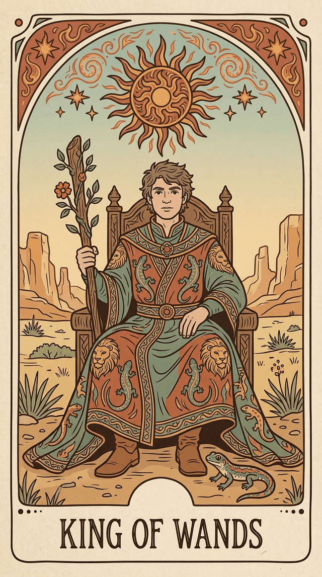King of Wands tarot card