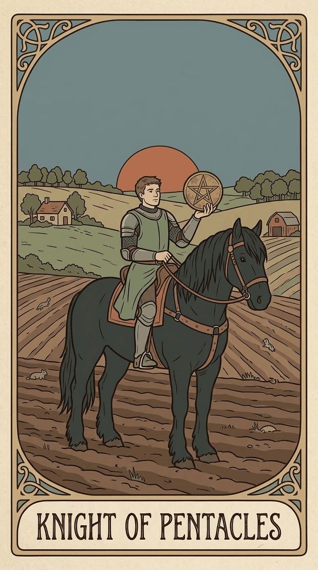 Knight of Pentacles tarot card