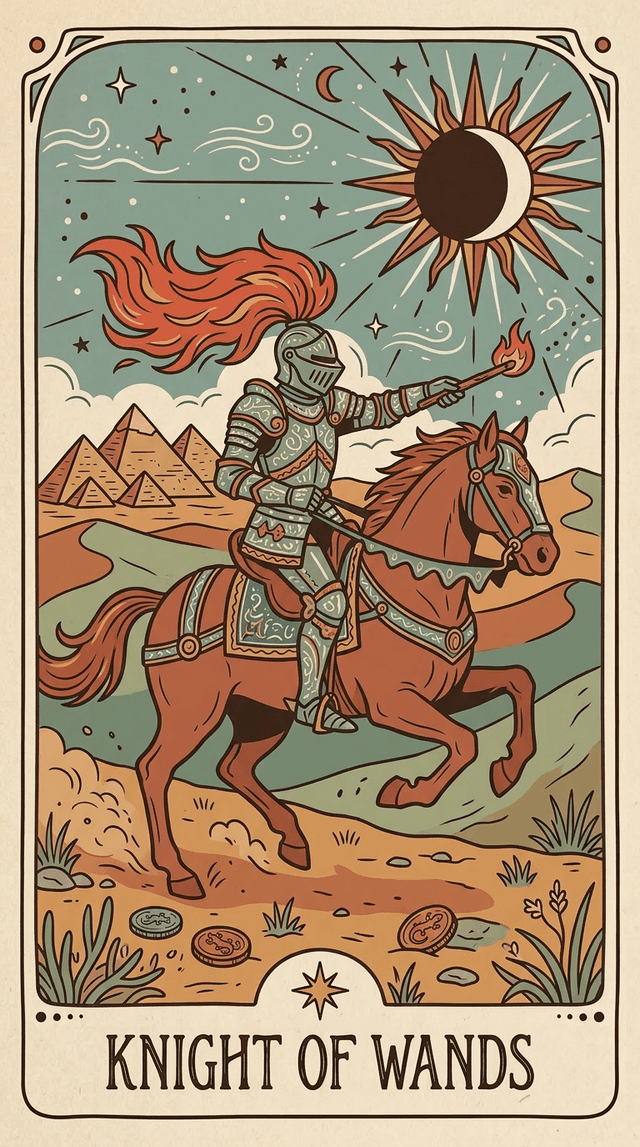 Knight of Wands tarot card