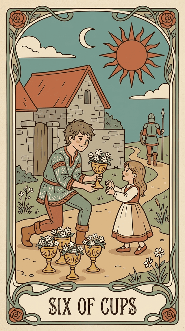 Six of Cups tarot card