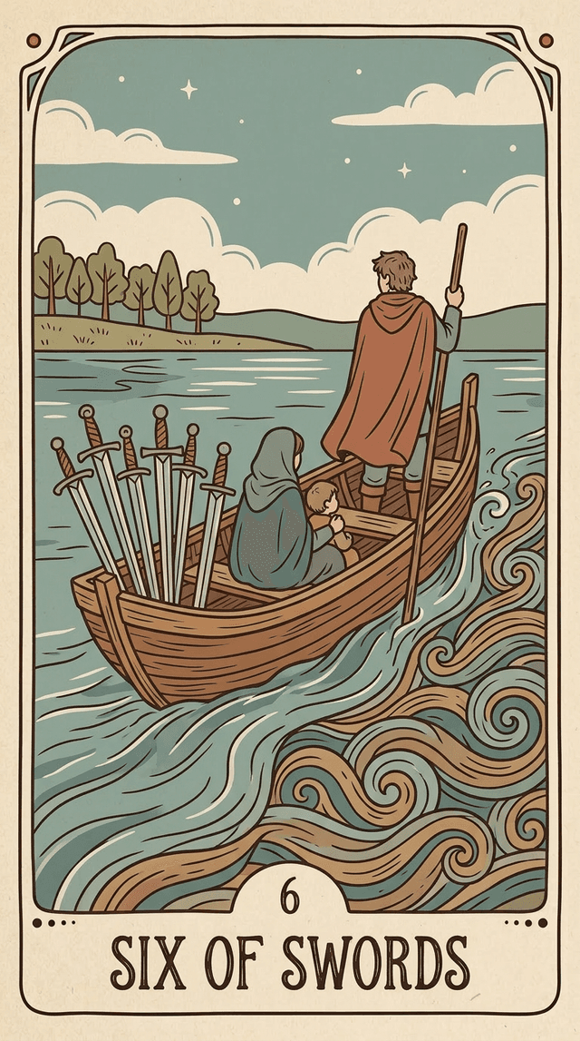 Six of Swords tarot card
