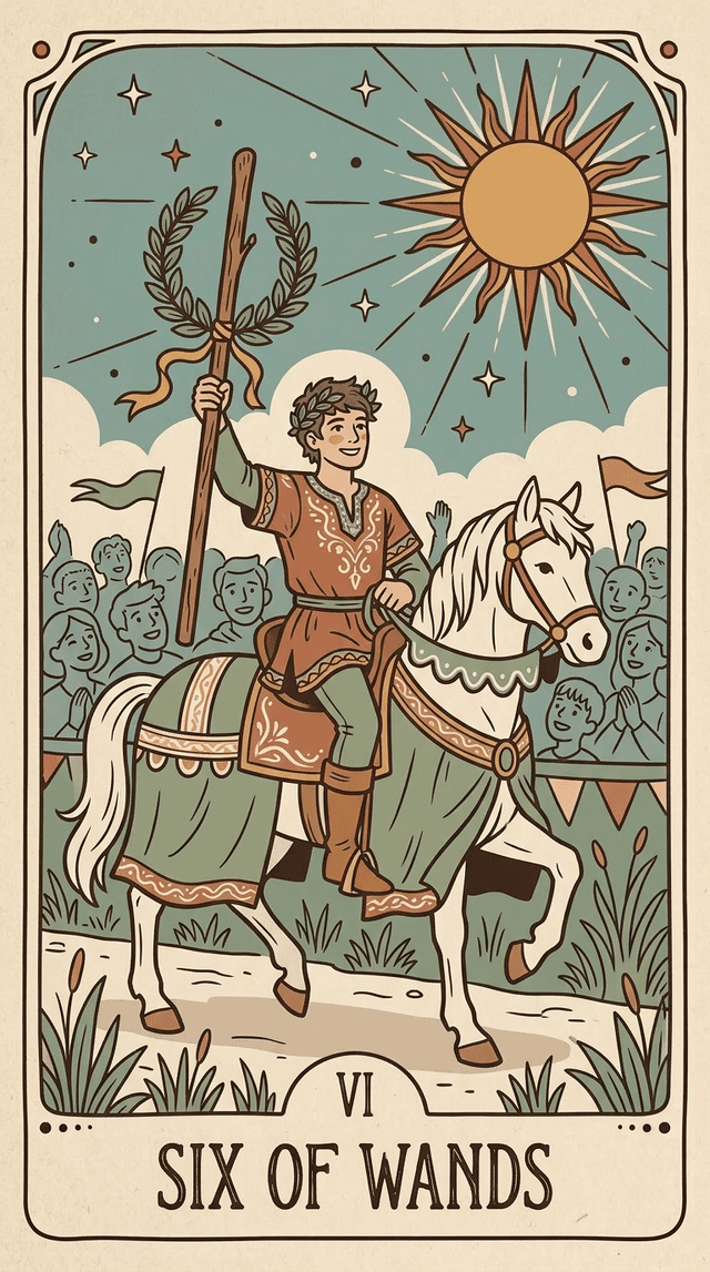 Six of Wands tarot card