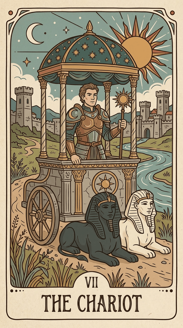 The Chariot tarot card