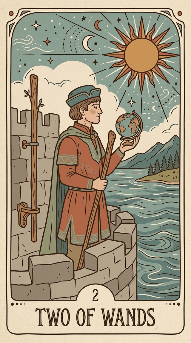 Two of Wands tarot card