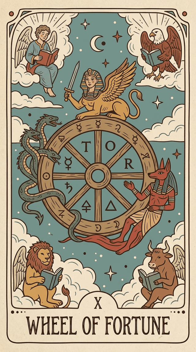 Wheel of Fortune tarot card